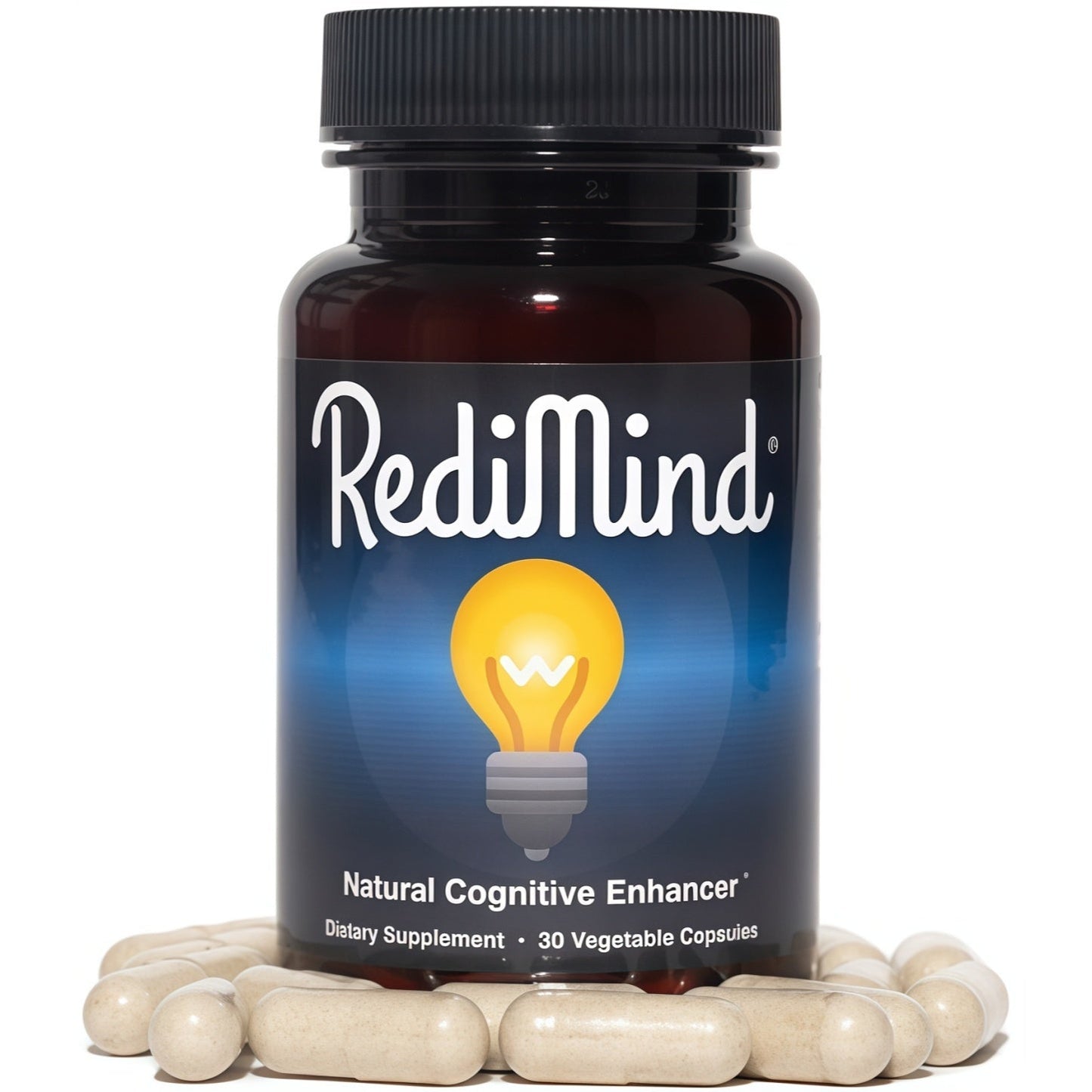 Natural Cognitive Enhancement Supplement Capsule - Non-GMO, Vegan, Gluten-Free